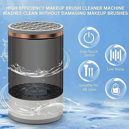 Máquina limpiadora de brochas de maquillaje