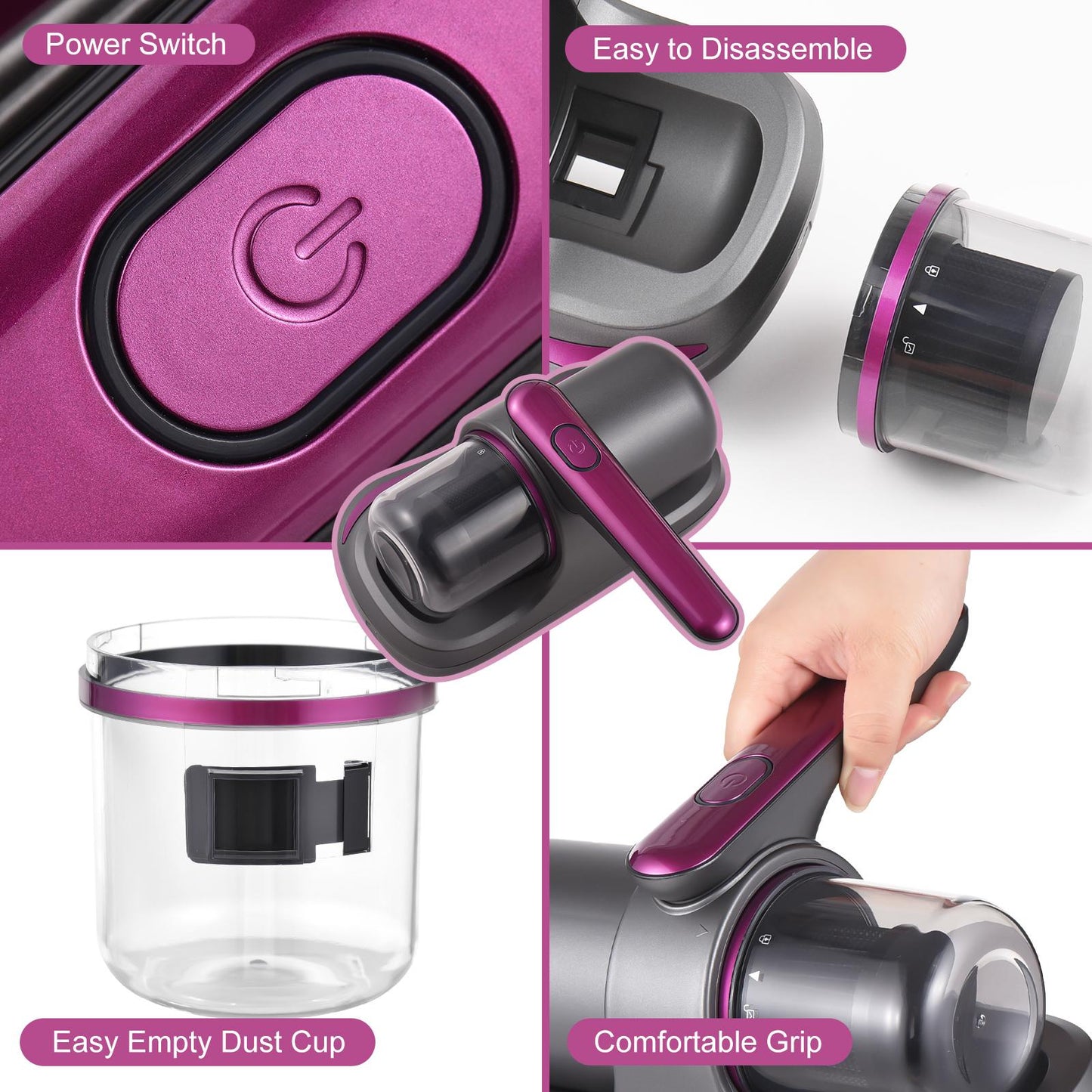 Aspiradora UV anti-acaros para Muebles y Colchones
