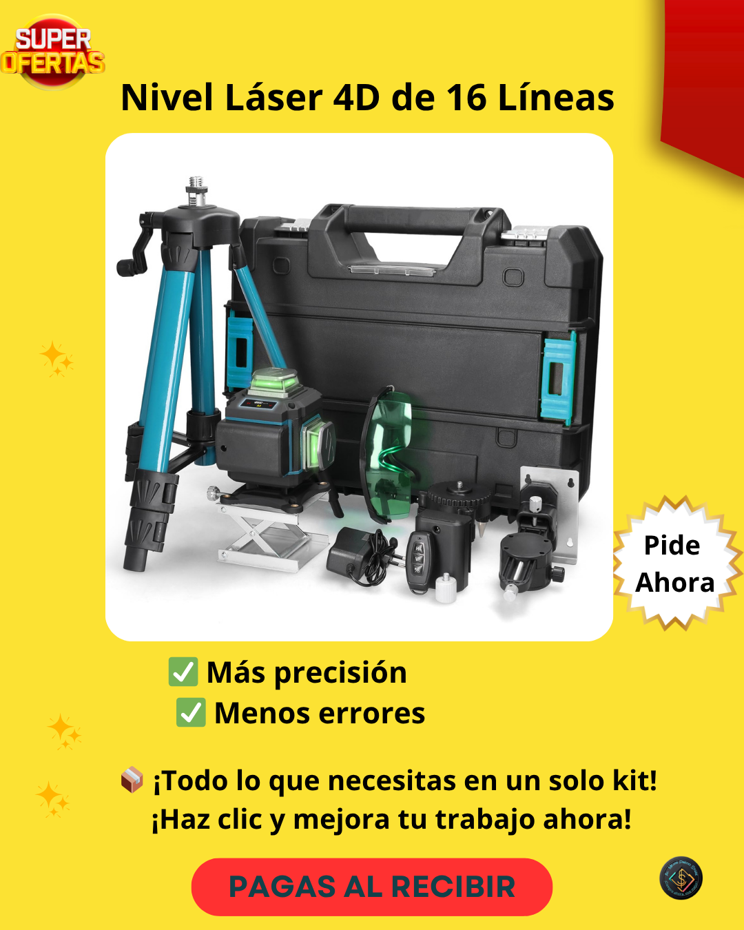 SET DE NIVEL LASER 16 PZ