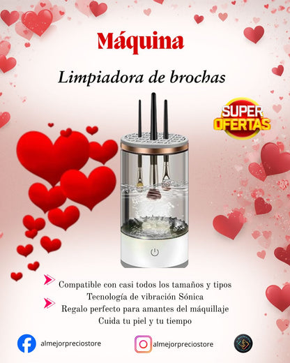 Máquina limpiadora de brochas de maquillaje