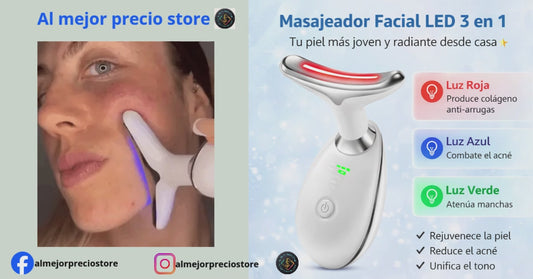 MASAJEADOR FACIAL LED