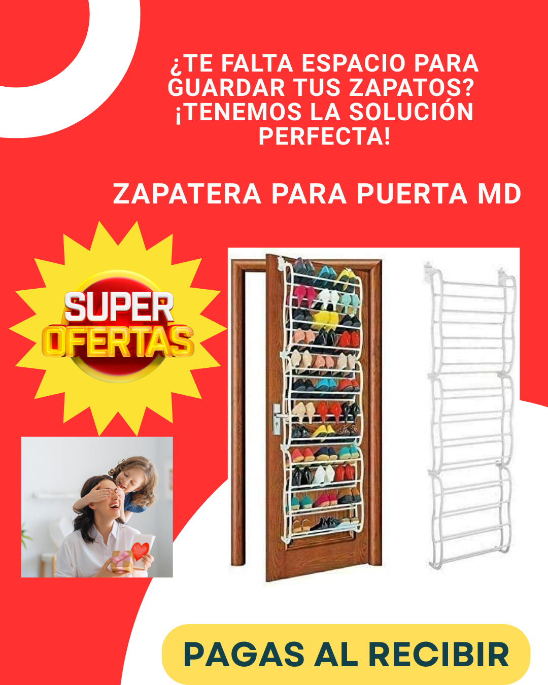 ZAPATERA COLGANTE DE 12 NIVELES- AHORRA ESPACIO Y ORGANIZA FÁCILMENTE